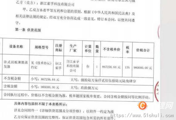 二手薄膜蒸發(fā)器