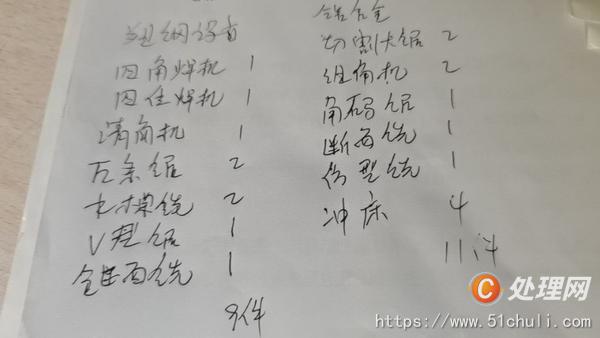 二手門窗生產(chǎn)設(shè)備