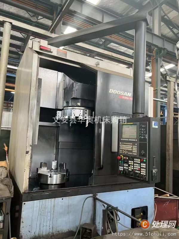 出售处置二手斗山PUMA V550数控立式车床车削长度750
