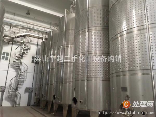 出售二手不锈钢储罐储酒罐一批54台