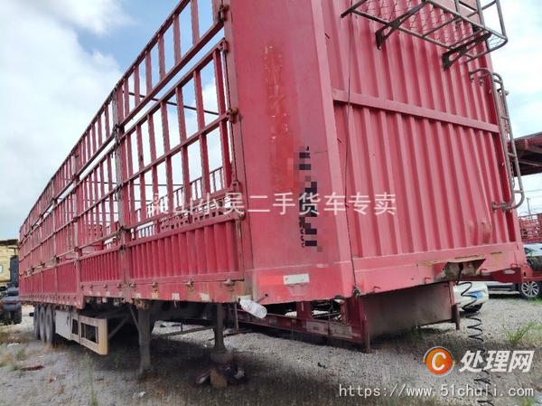 供应一批二手13米高底板仓栏半挂车,以旧换新