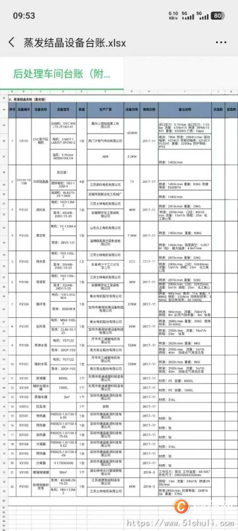 二手MVR蒸發(fā)器