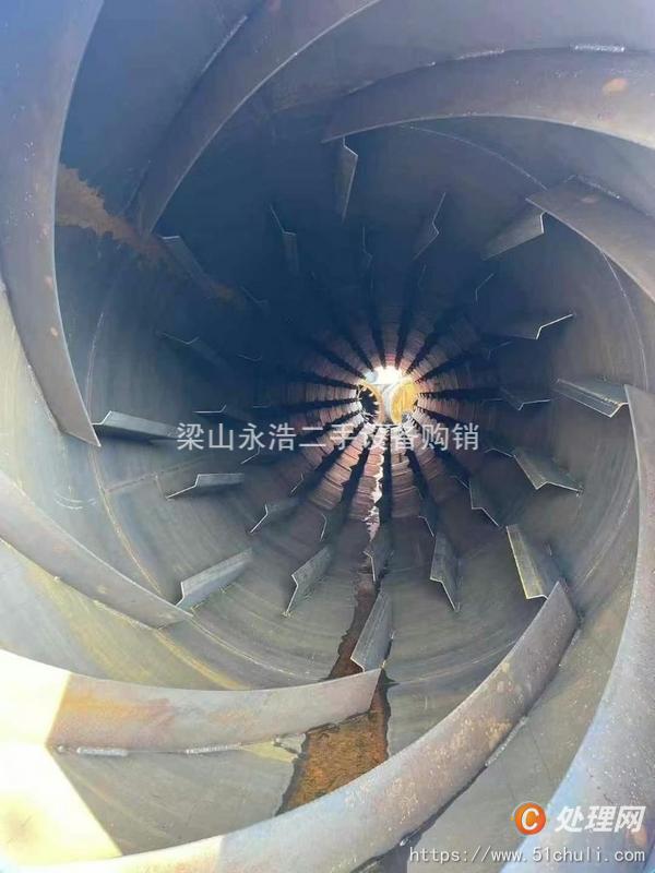 出售2.2米✖️22米滚筒烘干机一套配套30kw电机进出料封头附件全