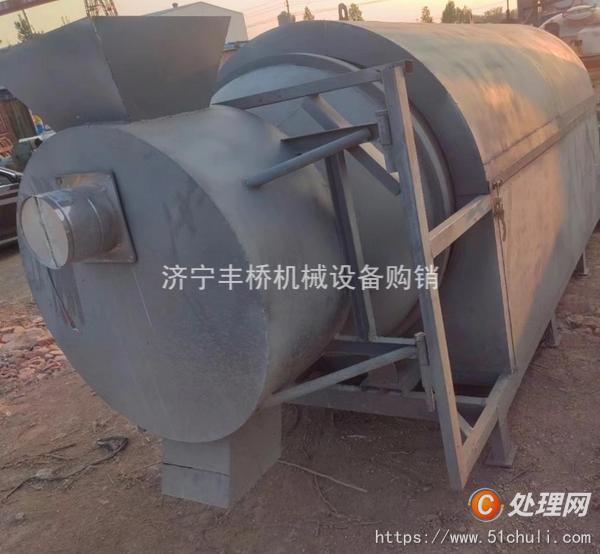 出售二手不锈钢回转窑滚筒烘干机 工业煤泥沙子电加热烘干机
