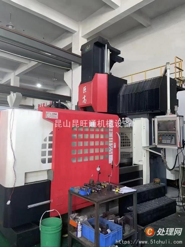 出售巨高2015龙门加工中心/中心出水/ZF齿轮头/带刀库