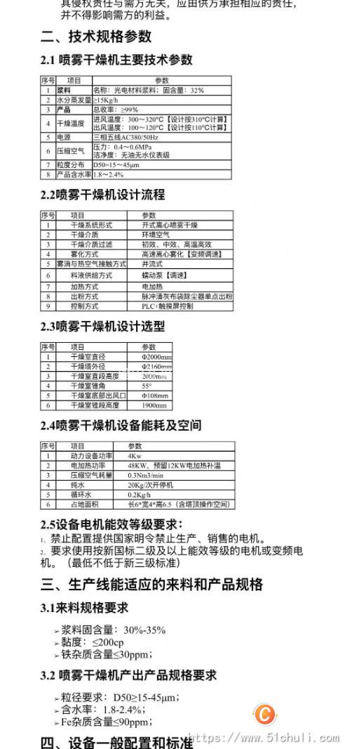 二手噴霧干燥機