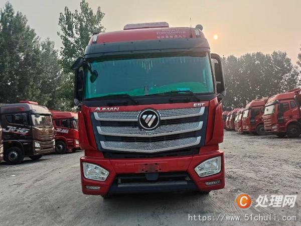 出售欧曼EST九米六后八高栏载货车21年5月 460马力，带一年强险
