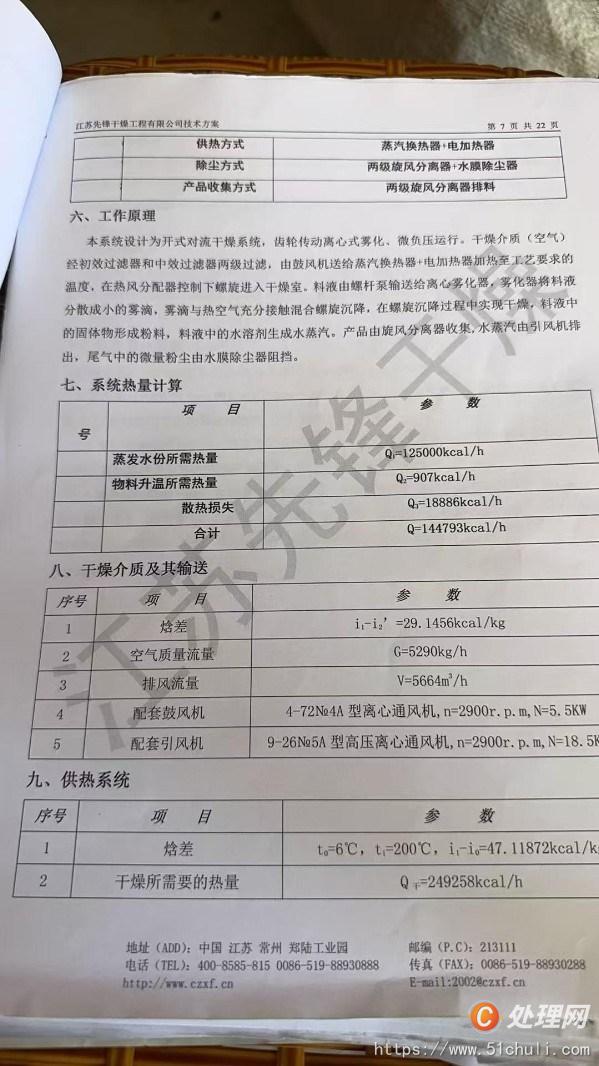 二手噴霧干燥機