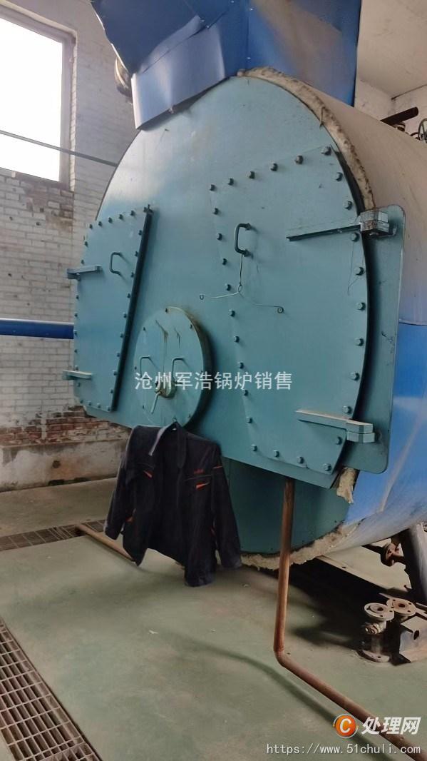 现货供应一套太湖二手燃气锅炉一套不锈钢外皮,