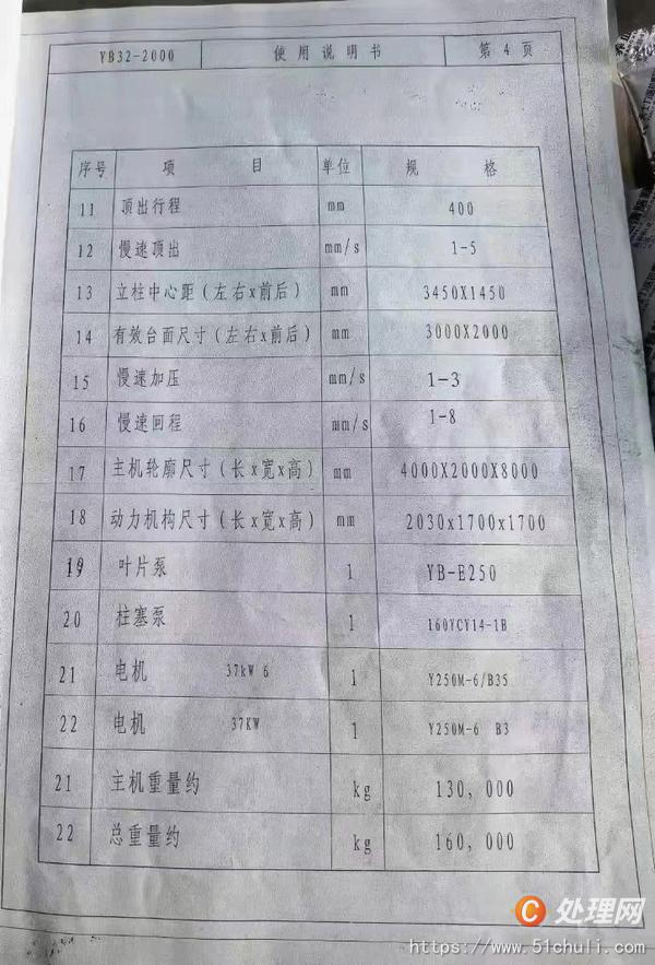 二手四柱液壓機(jī)