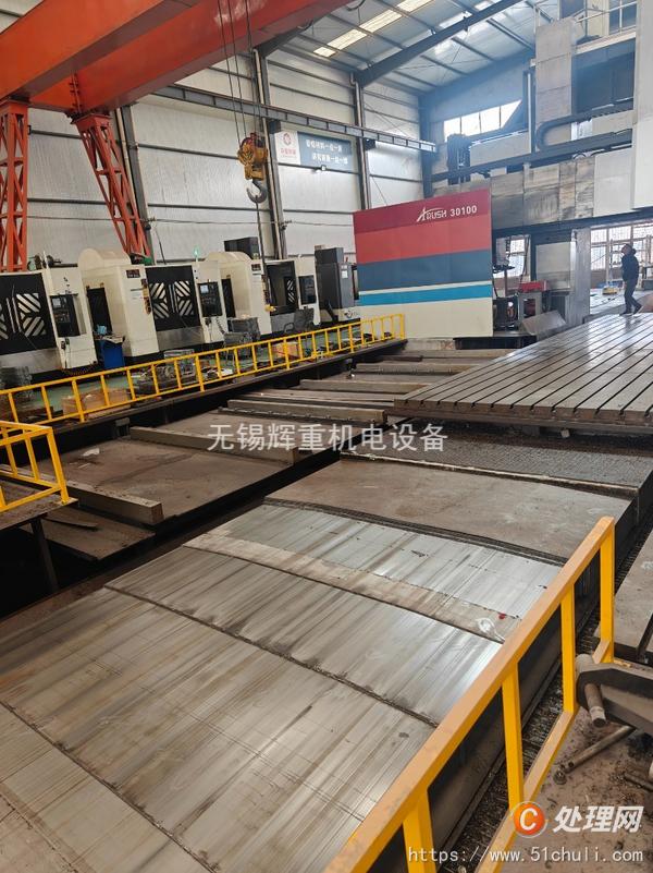 出售3.7X10米,动梁数控龙门镗铣加工中心,角铣头,西门子840D系统,