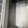 出售二手吊鉤式拋丸機(jī)門口寬2米高3.3米雙鉤一噸內(nèi)室錳13護(hù)板,