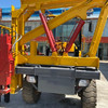 轉(zhuǎn)讓裝載機(jī)全員性打樁機(jī) 新型小四輪輪式公路護(hù)欄打樁機(jī)
